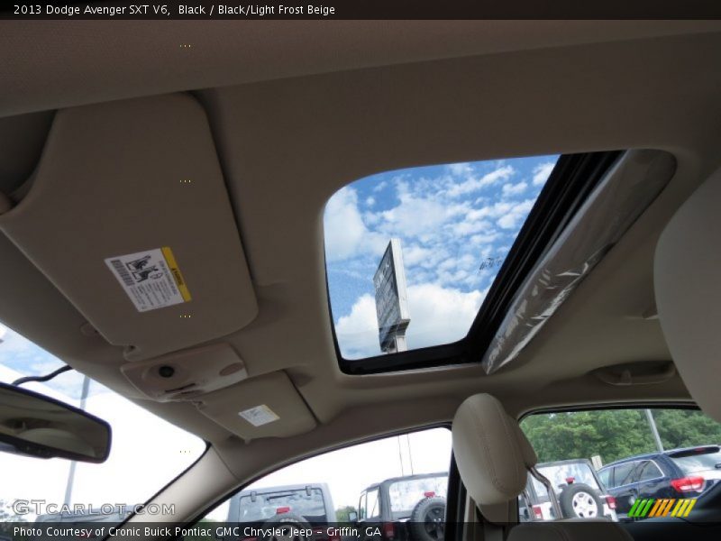 Black / Black/Light Frost Beige 2013 Dodge Avenger SXT V6