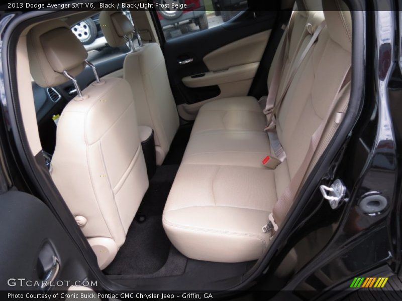  2013 Avenger SXT V6 Black/Light Frost Beige Interior