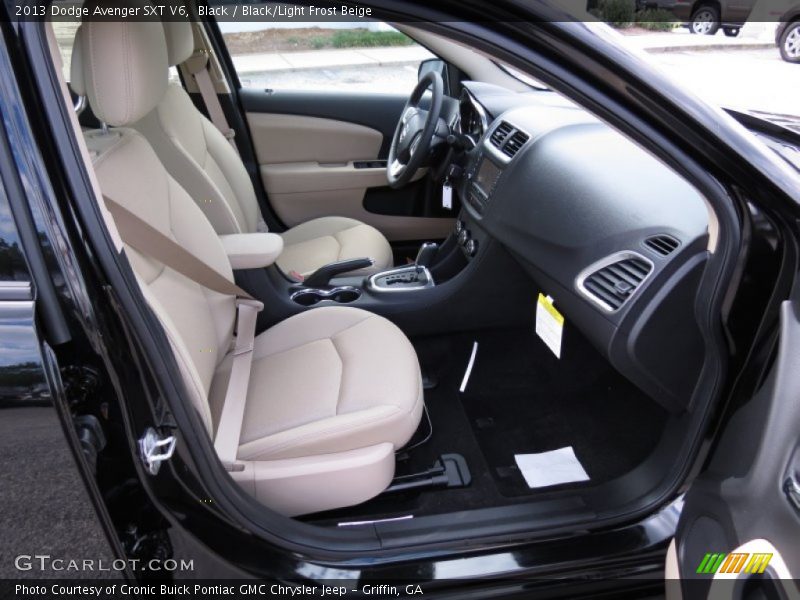  2013 Avenger SXT V6 Black/Light Frost Beige Interior