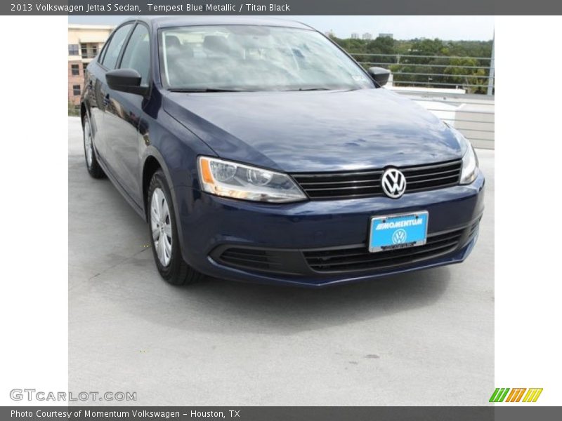 Tempest Blue Metallic / Titan Black 2013 Volkswagen Jetta S Sedan