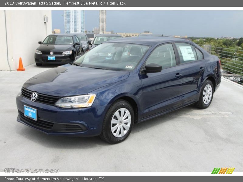 Tempest Blue Metallic / Titan Black 2013 Volkswagen Jetta S Sedan