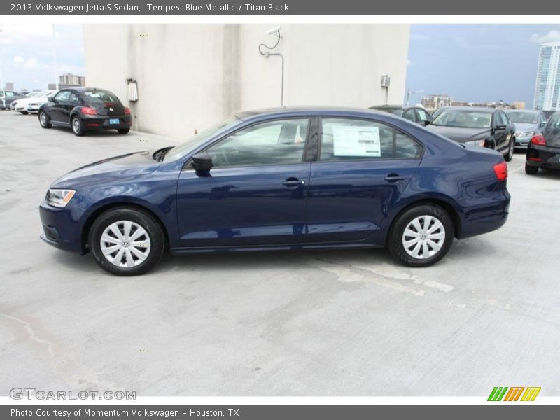 Tempest Blue Metallic / Titan Black 2013 Volkswagen Jetta S Sedan