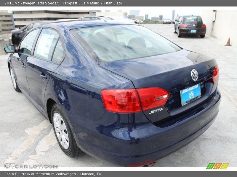 Tempest Blue Metallic / Titan Black 2013 Volkswagen Jetta S Sedan