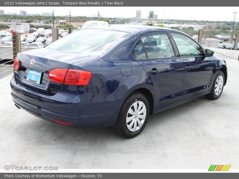 Tempest Blue Metallic / Titan Black 2013 Volkswagen Jetta S Sedan