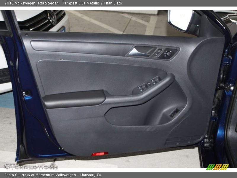 Tempest Blue Metallic / Titan Black 2013 Volkswagen Jetta S Sedan
