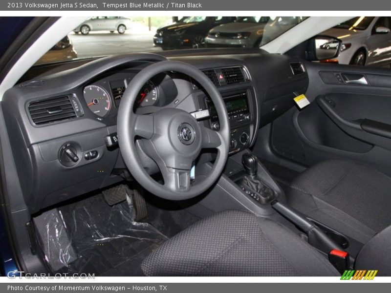 Tempest Blue Metallic / Titan Black 2013 Volkswagen Jetta S Sedan