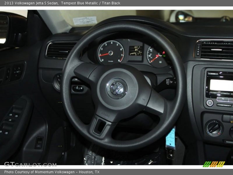 Tempest Blue Metallic / Titan Black 2013 Volkswagen Jetta S Sedan