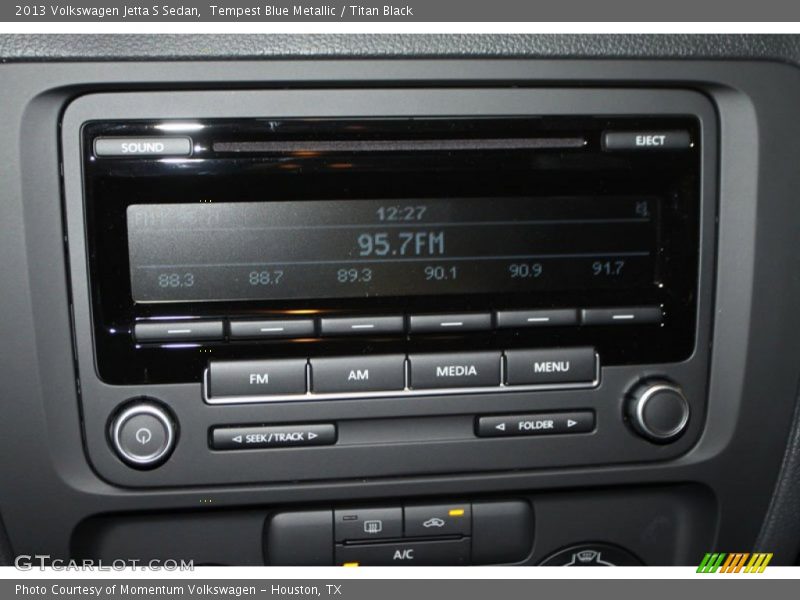 Tempest Blue Metallic / Titan Black 2013 Volkswagen Jetta S Sedan