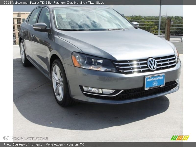 Platinum Gray Metallic / Titan Black 2013 Volkswagen Passat TDI SEL