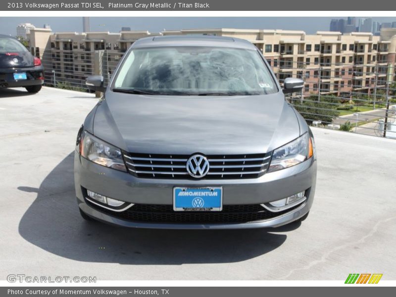 Platinum Gray Metallic / Titan Black 2013 Volkswagen Passat TDI SEL