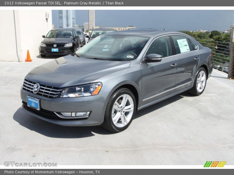 Platinum Gray Metallic / Titan Black 2013 Volkswagen Passat TDI SEL