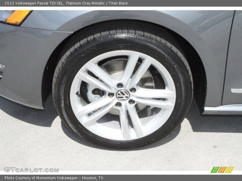 Platinum Gray Metallic / Titan Black 2013 Volkswagen Passat TDI SEL