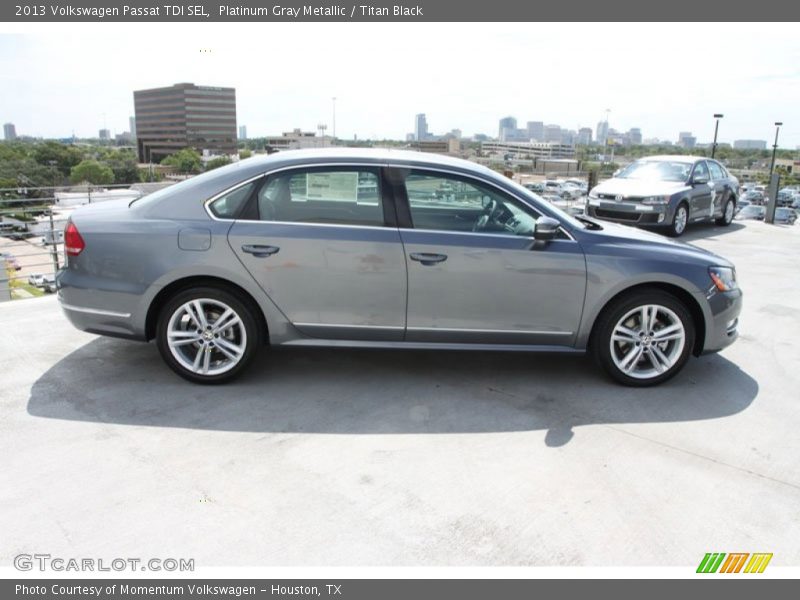Platinum Gray Metallic / Titan Black 2013 Volkswagen Passat TDI SEL