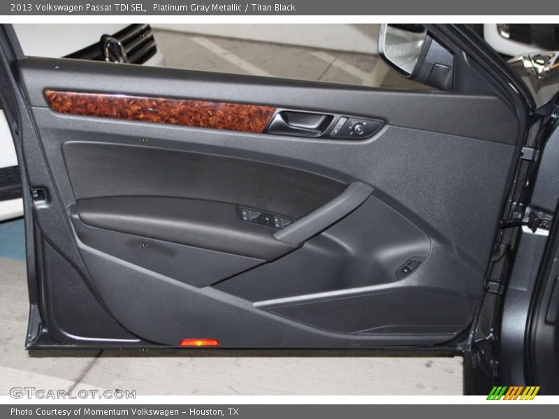 Platinum Gray Metallic / Titan Black 2013 Volkswagen Passat TDI SEL