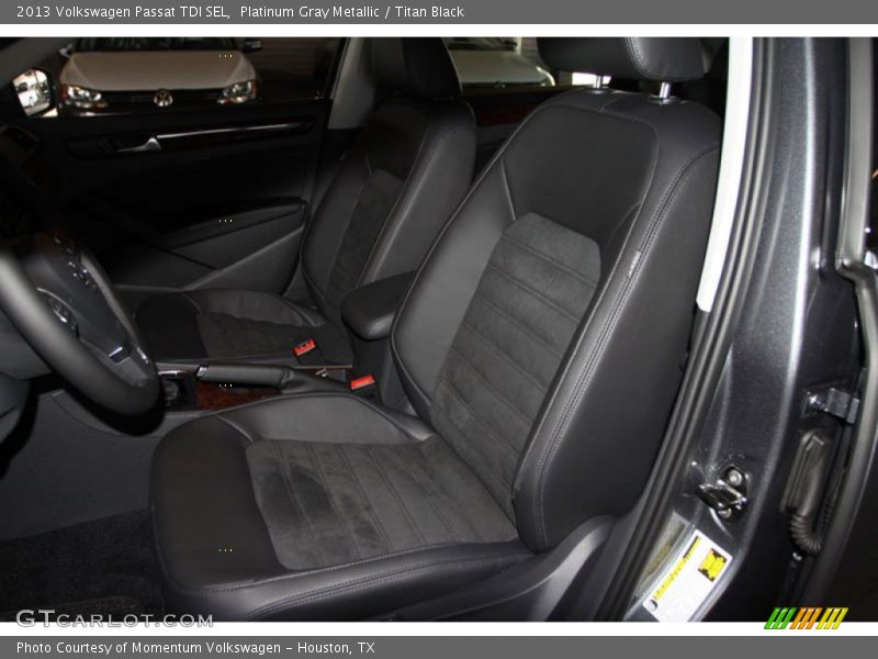 Platinum Gray Metallic / Titan Black 2013 Volkswagen Passat TDI SEL