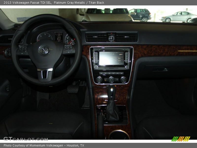 Platinum Gray Metallic / Titan Black 2013 Volkswagen Passat TDI SEL