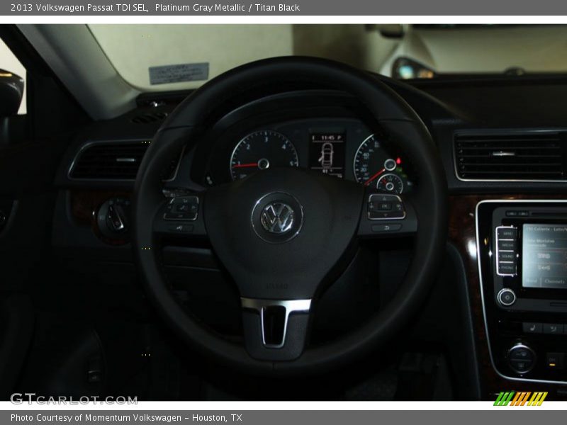 Platinum Gray Metallic / Titan Black 2013 Volkswagen Passat TDI SEL