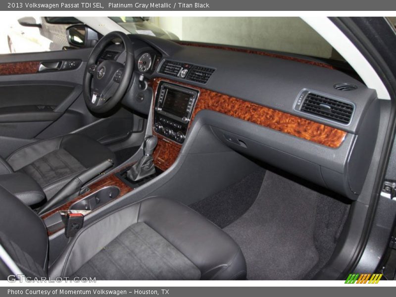 Platinum Gray Metallic / Titan Black 2013 Volkswagen Passat TDI SEL