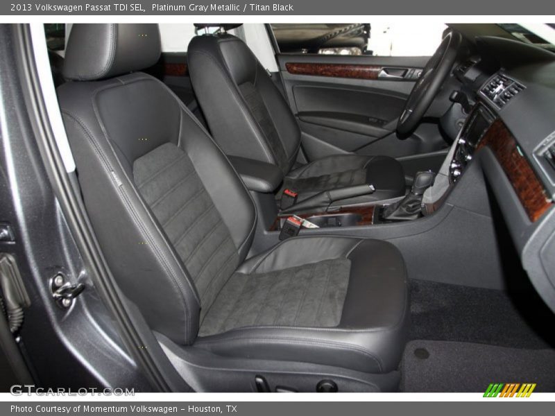 Platinum Gray Metallic / Titan Black 2013 Volkswagen Passat TDI SEL