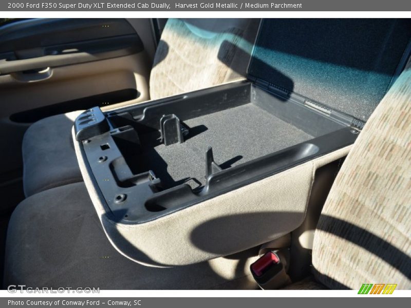 Harvest Gold Metallic / Medium Parchment 2000 Ford F350 Super Duty XLT Extended Cab Dually