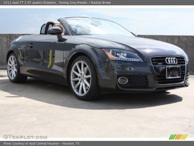 Oolong Grey Metallic / Madras Brown 2011 Audi TT 2.0T quattro Roadster