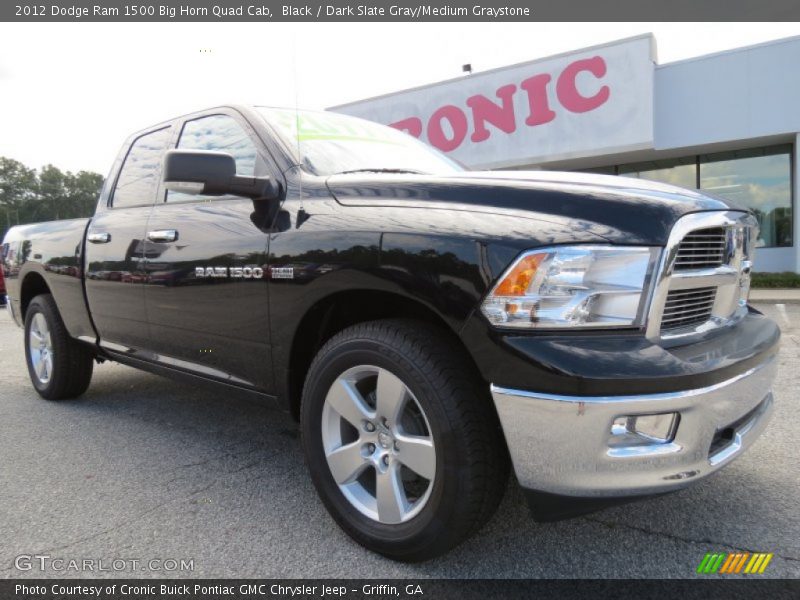 Black / Dark Slate Gray/Medium Graystone 2012 Dodge Ram 1500 Big Horn Quad Cab