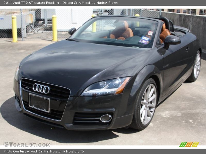 Oolong Grey Metallic / Madras Brown 2011 Audi TT 2.0T quattro Roadster