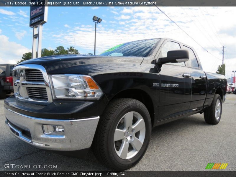 Black / Dark Slate Gray/Medium Graystone 2012 Dodge Ram 1500 Big Horn Quad Cab