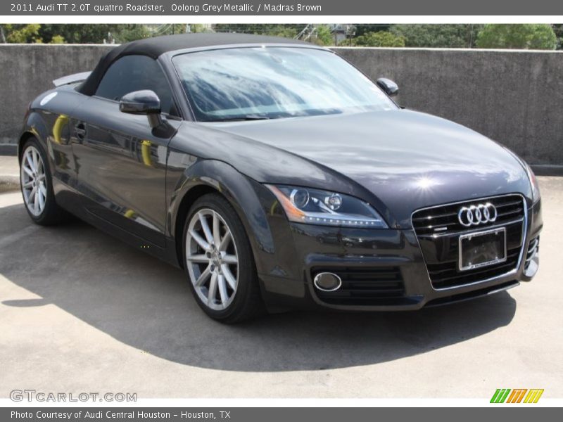 Oolong Grey Metallic / Madras Brown 2011 Audi TT 2.0T quattro Roadster