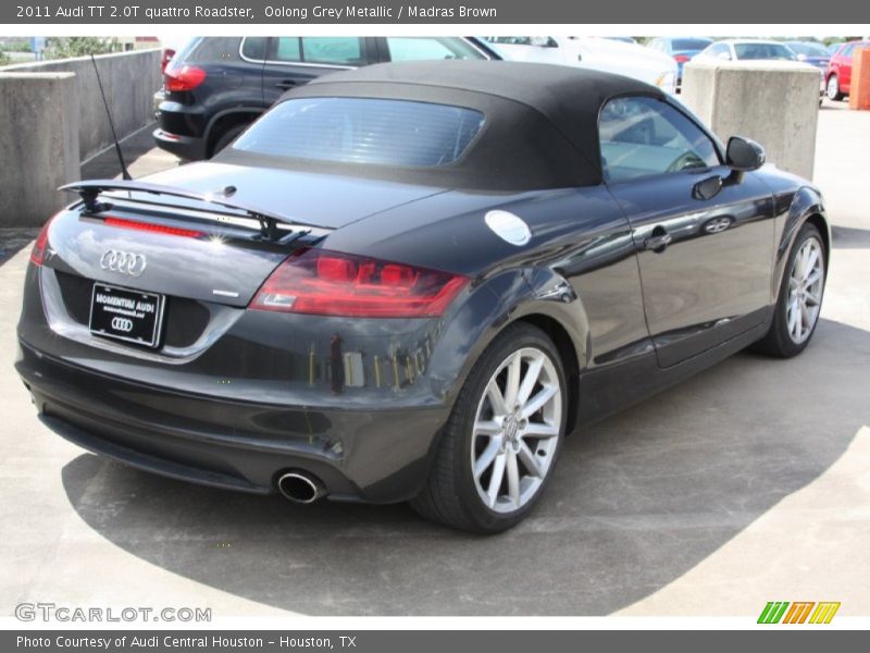 Oolong Grey Metallic / Madras Brown 2011 Audi TT 2.0T quattro Roadster