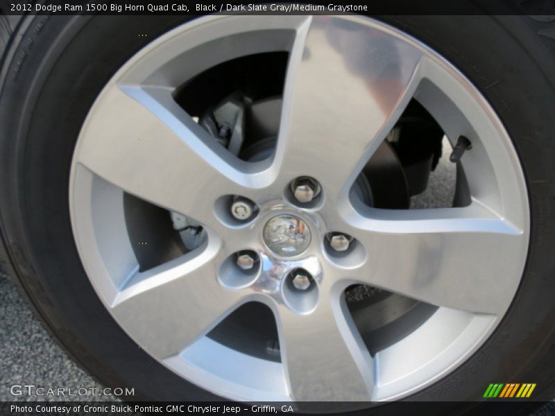 Black / Dark Slate Gray/Medium Graystone 2012 Dodge Ram 1500 Big Horn Quad Cab