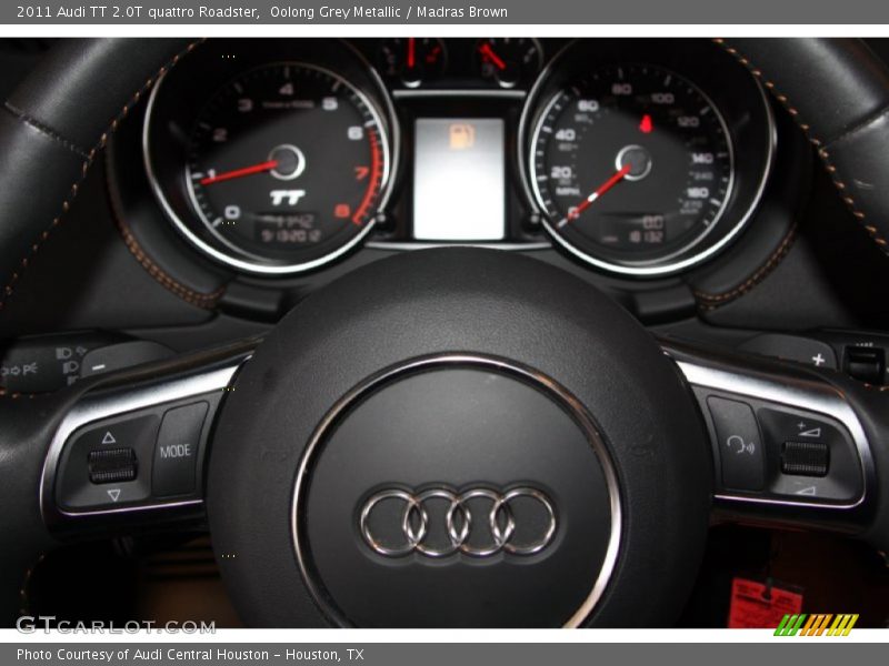 Oolong Grey Metallic / Madras Brown 2011 Audi TT 2.0T quattro Roadster