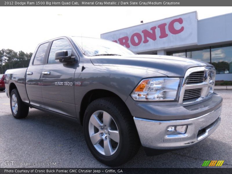 Mineral Gray Metallic / Dark Slate Gray/Medium Graystone 2012 Dodge Ram 1500 Big Horn Quad Cab