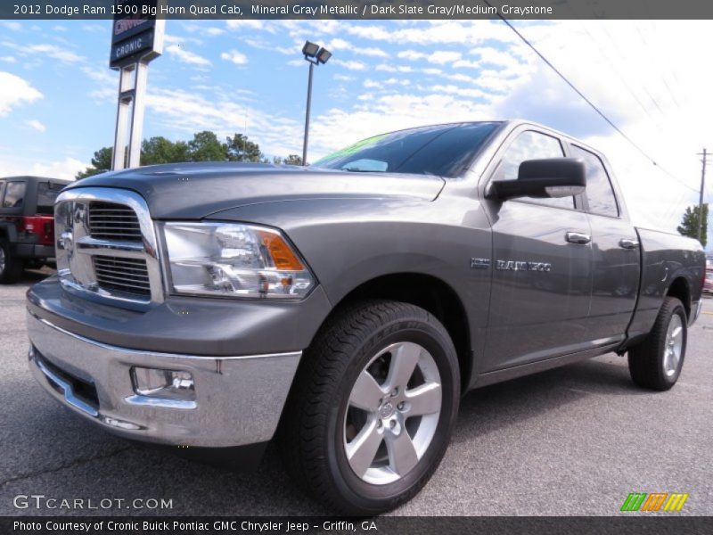 Mineral Gray Metallic / Dark Slate Gray/Medium Graystone 2012 Dodge Ram 1500 Big Horn Quad Cab