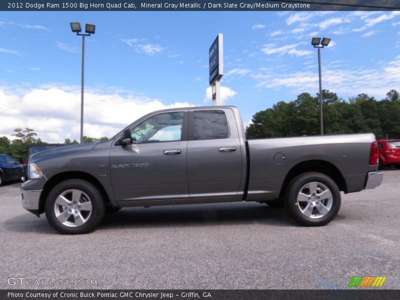 Mineral Gray Metallic / Dark Slate Gray/Medium Graystone 2012 Dodge Ram 1500 Big Horn Quad Cab