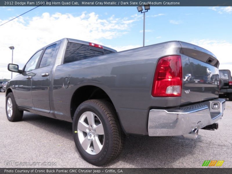 Mineral Gray Metallic / Dark Slate Gray/Medium Graystone 2012 Dodge Ram 1500 Big Horn Quad Cab