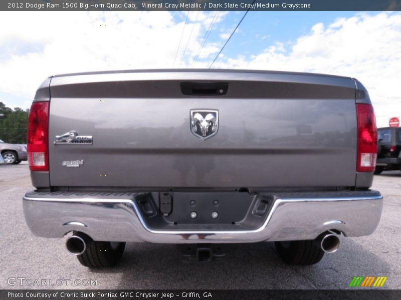 Mineral Gray Metallic / Dark Slate Gray/Medium Graystone 2012 Dodge Ram 1500 Big Horn Quad Cab