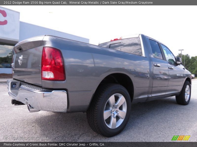 Mineral Gray Metallic / Dark Slate Gray/Medium Graystone 2012 Dodge Ram 1500 Big Horn Quad Cab