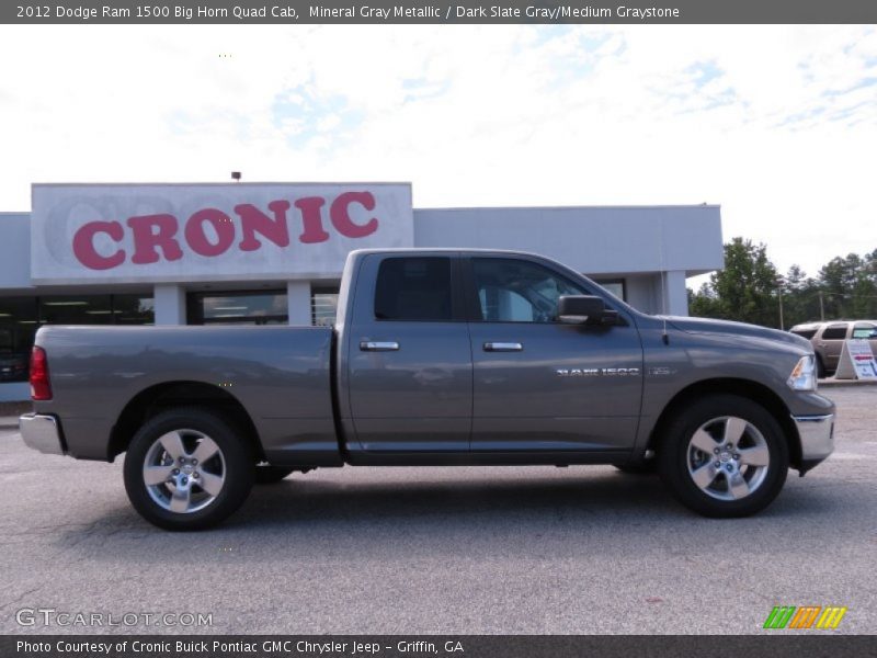 Mineral Gray Metallic / Dark Slate Gray/Medium Graystone 2012 Dodge Ram 1500 Big Horn Quad Cab
