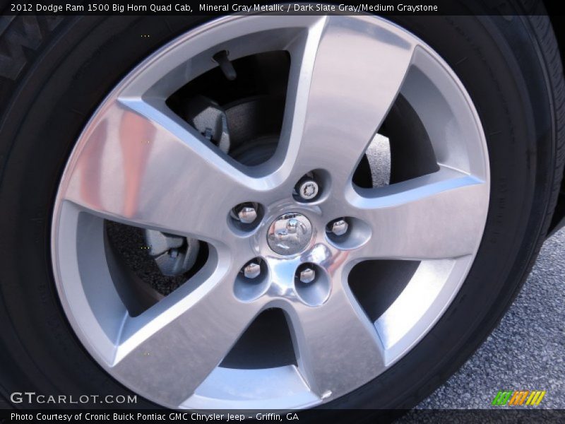 Mineral Gray Metallic / Dark Slate Gray/Medium Graystone 2012 Dodge Ram 1500 Big Horn Quad Cab
