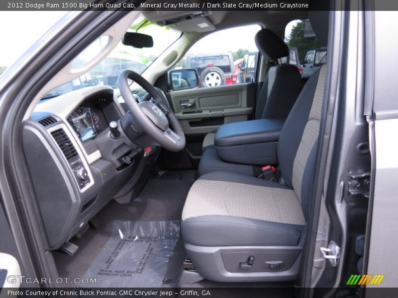 Mineral Gray Metallic / Dark Slate Gray/Medium Graystone 2012 Dodge Ram 1500 Big Horn Quad Cab