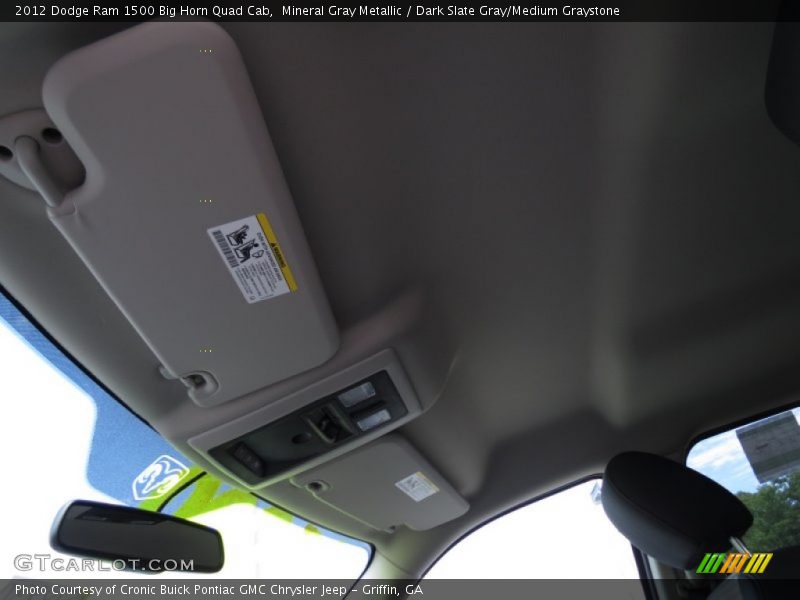 Mineral Gray Metallic / Dark Slate Gray/Medium Graystone 2012 Dodge Ram 1500 Big Horn Quad Cab