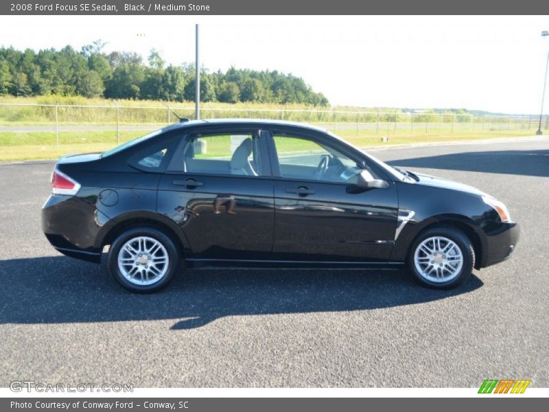 Black / Medium Stone 2008 Ford Focus SE Sedan