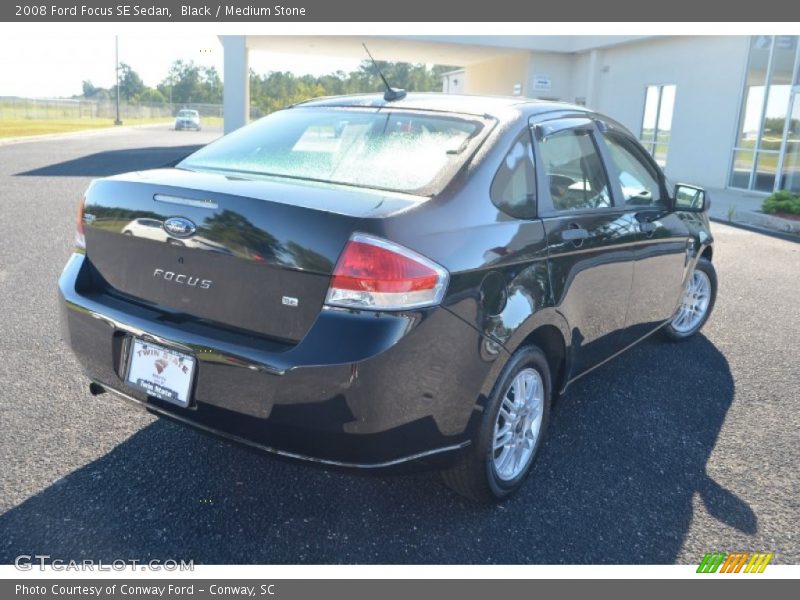 Black / Medium Stone 2008 Ford Focus SE Sedan