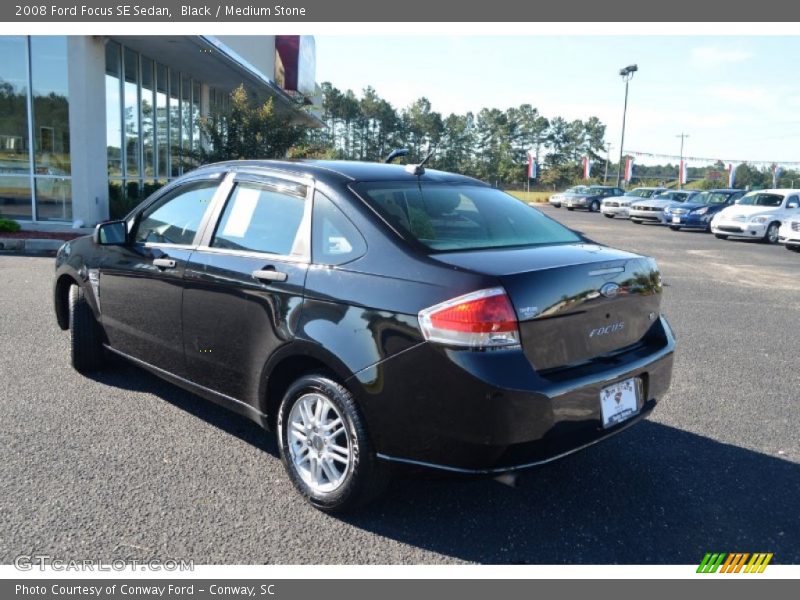 Black / Medium Stone 2008 Ford Focus SE Sedan