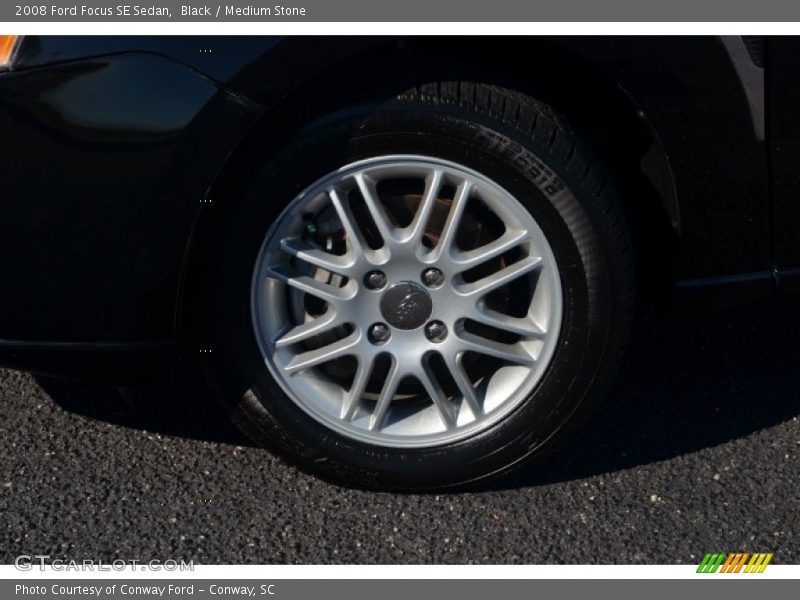 Black / Medium Stone 2008 Ford Focus SE Sedan