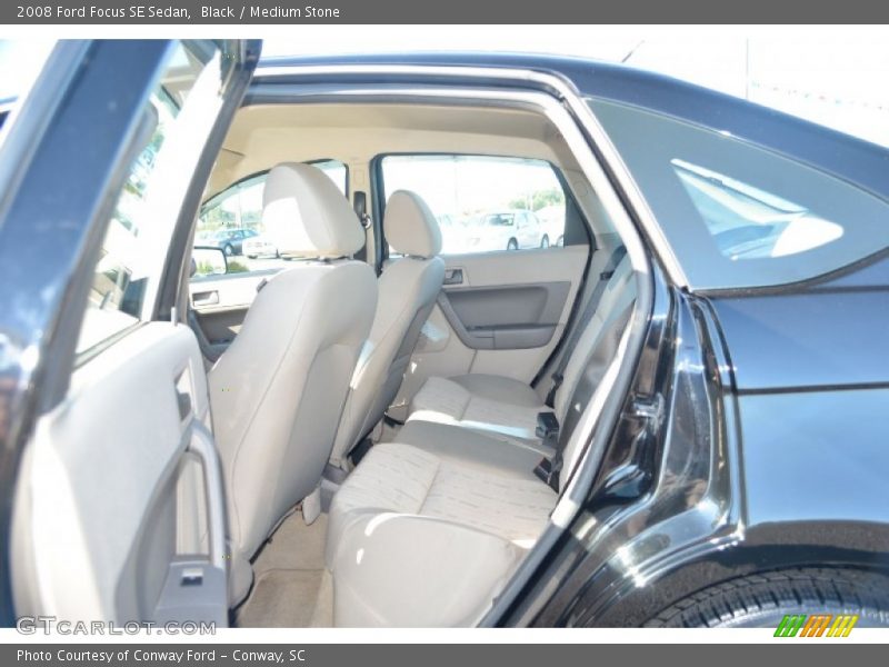 Black / Medium Stone 2008 Ford Focus SE Sedan