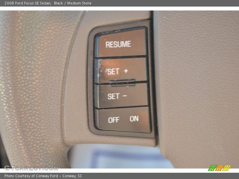 Black / Medium Stone 2008 Ford Focus SE Sedan