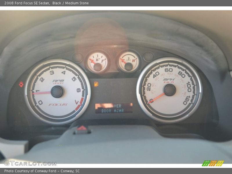 Black / Medium Stone 2008 Ford Focus SE Sedan