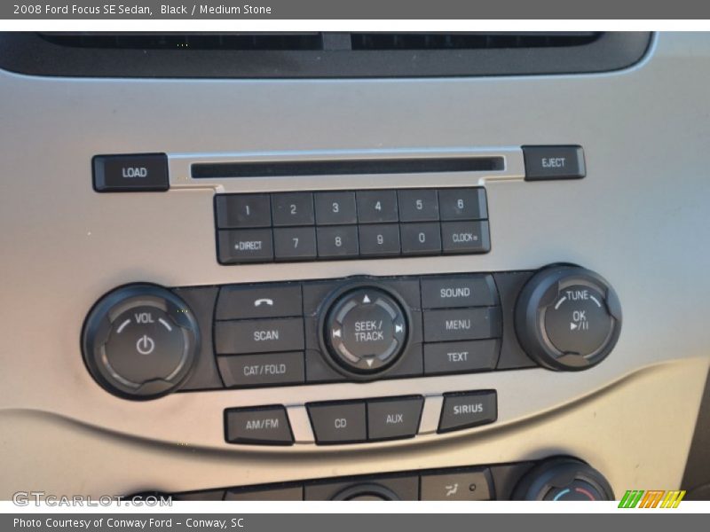 Black / Medium Stone 2008 Ford Focus SE Sedan